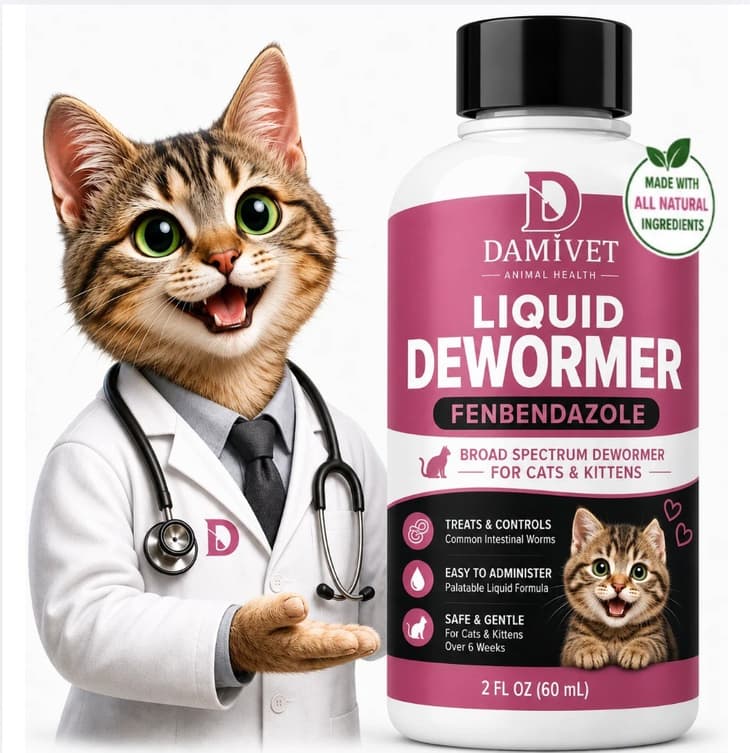 DAMIVET Liquid Dewormer for cats and kittens